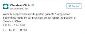 Friedman Blog Cleveland Clinic Tweet